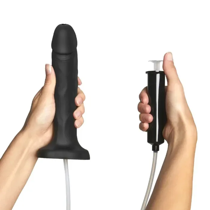 Фалоімітатор, що кінчає Strap-On-Me Squirting Cum Dildo Realistic Black XL
