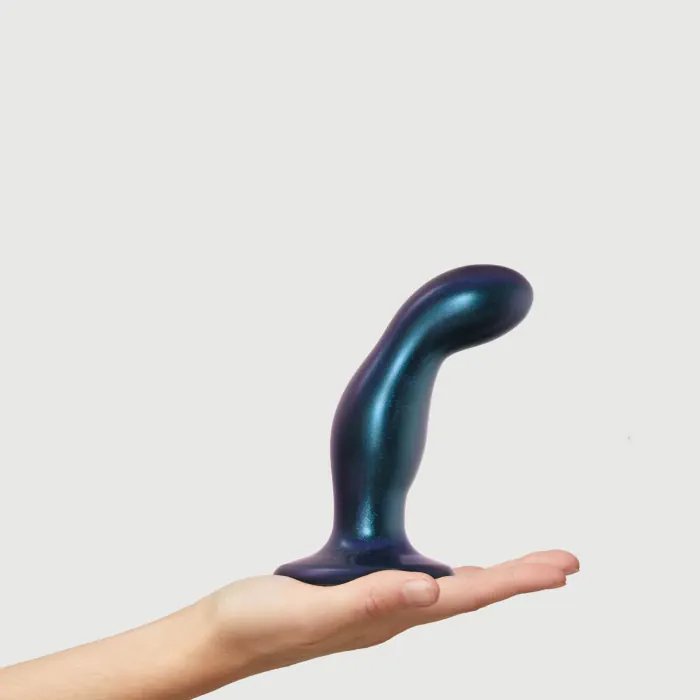 Дилдо Strap-On-Me Dildo Plug Snaky Metallic Blue M — фото 2