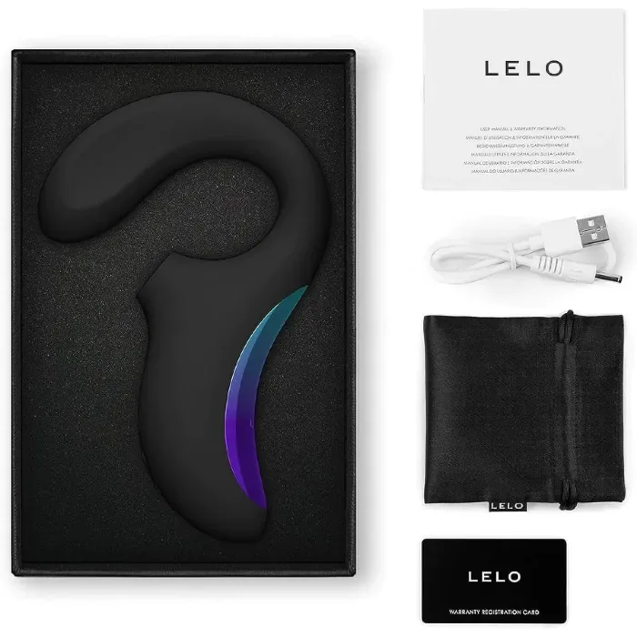 Кліторально-вагінальний звуковий стимулятор LELO Enigma WAVE Black — фото 5