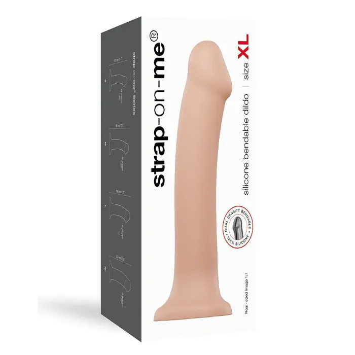 Насадка для страпону Strap-On-Me Dual Density Dildo Flesh XL — фото 4