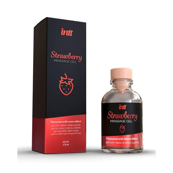 Стимулюючий масажний гель для інтимних зон Intt Strawberry 30 мл — фото 3