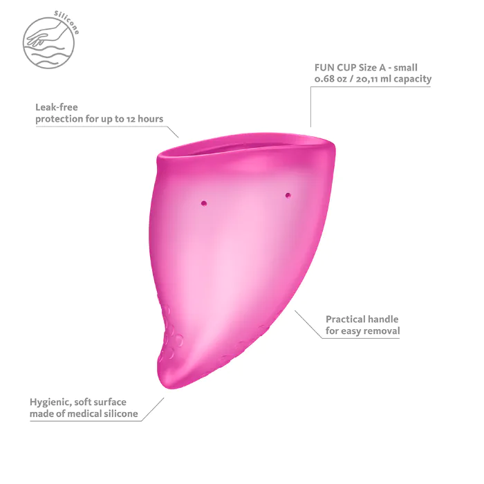 Менструальна чаша Fun Factory Fun Cup A Magenta — фото 4