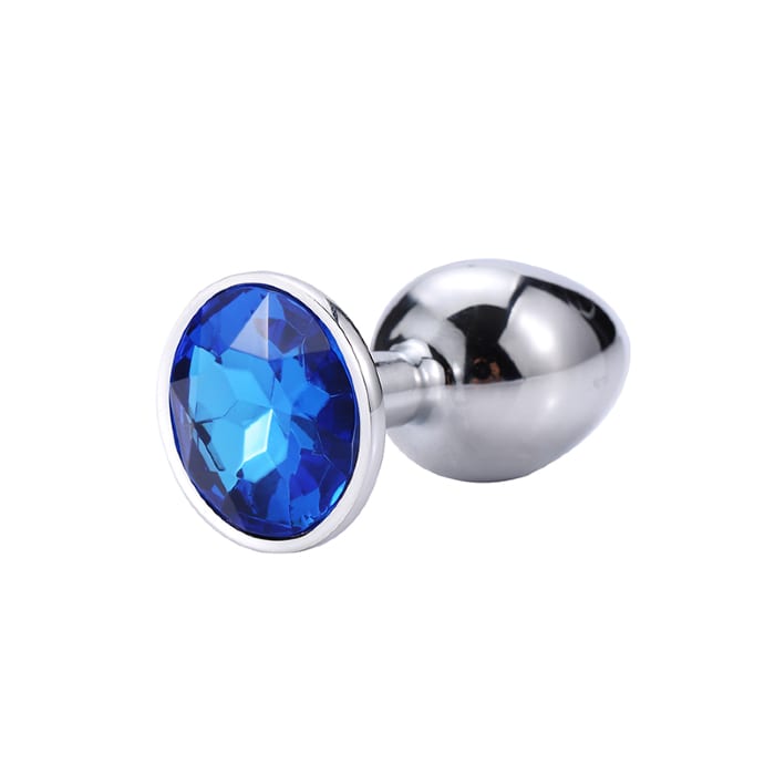 Анальна металева пробка Baby XXX розмір S з кристалом — фото 76