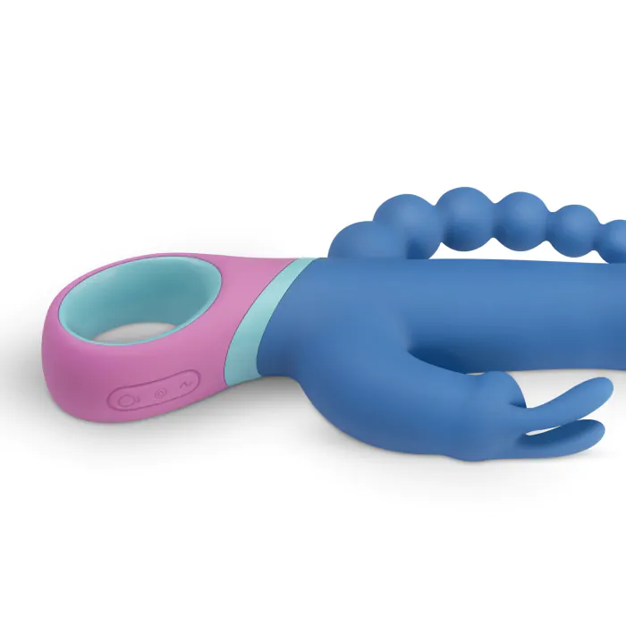 Вібратор-кролик з ротацією и анальним стимулятором Vice Double Vibrator — фото 5