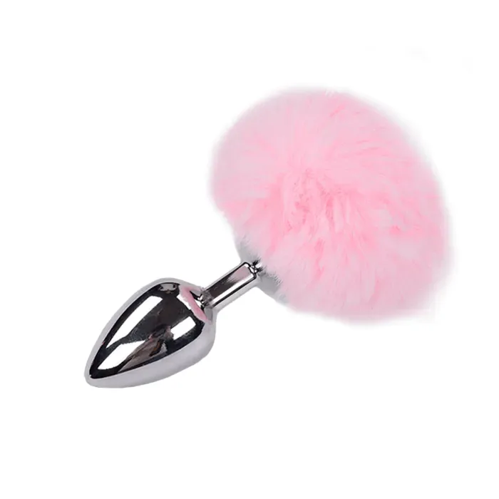 Анальна пробка Alive Fluffy Plug L Pink
