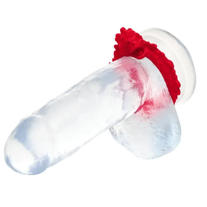 Ерекційне кільце Creature Cocks Rise of the Dragon Silicone Penis Ring Red — фото 7