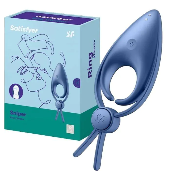 Ерекційне віброкільце ласо Satisfyer Sniper Blue — фото 4