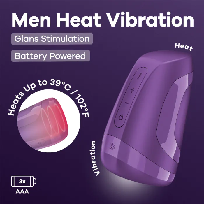 Мастурбатор Satisfyer Men Heat Vibration Battery Series — фото 7