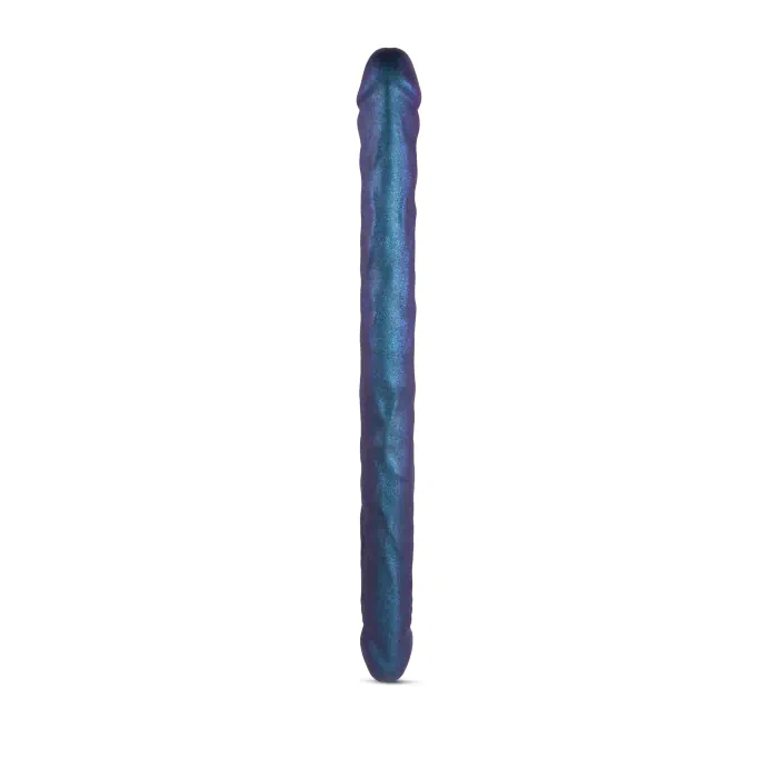 Фалоімітатор подвійний Strap-On-Me Double Dong Realistic Dildo Snaky Metallic Color — фото 2