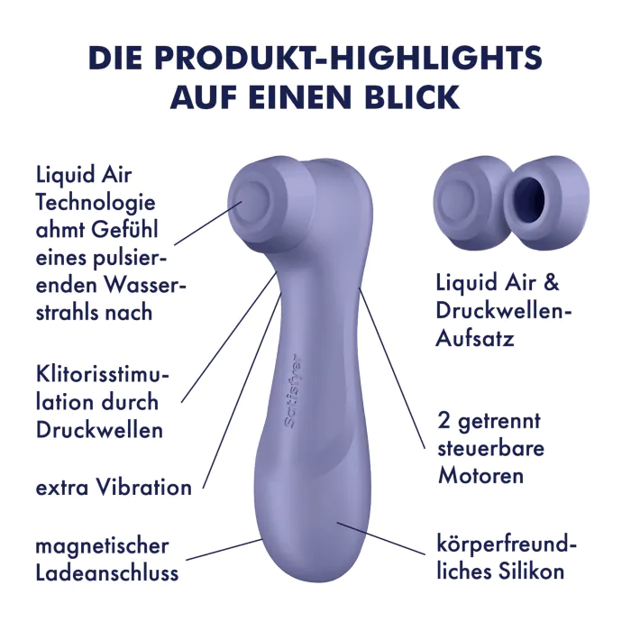 Смарт вакуумний стимулятор Satisfyer Pro 2 Gen 3 Connect App Violet — фото 9