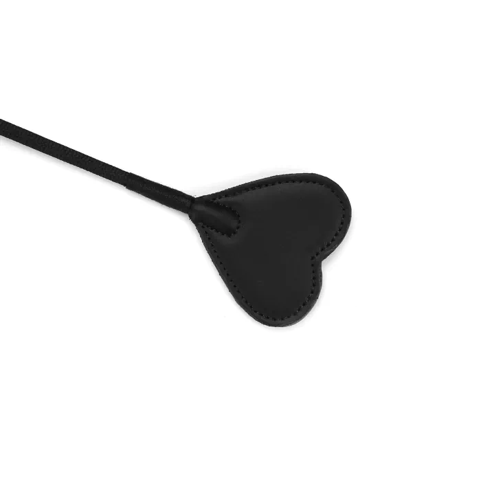 Шльопалка-сердечко Liebe Seele Black Organosilicon Riding Crop — фото 4