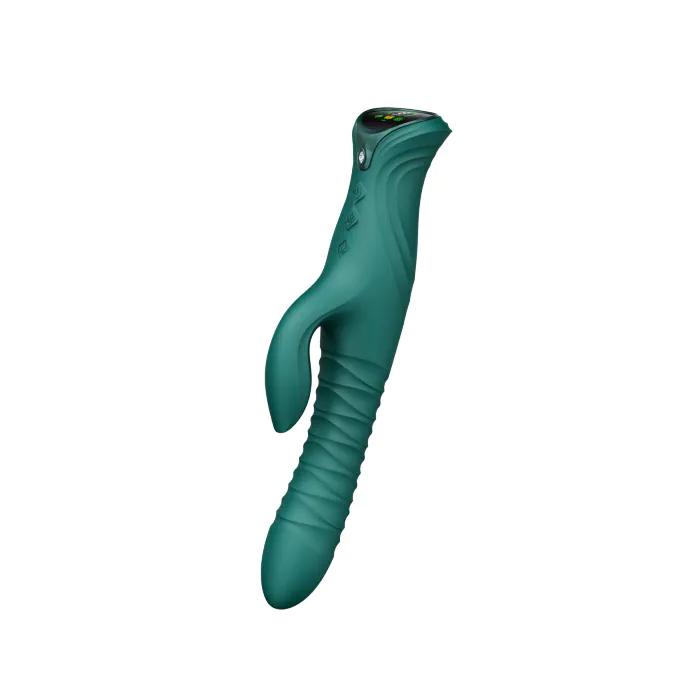 Смарт пульсатор-кролик з вібрацією Zalo Mose 2 Turquoise Green — фото 2