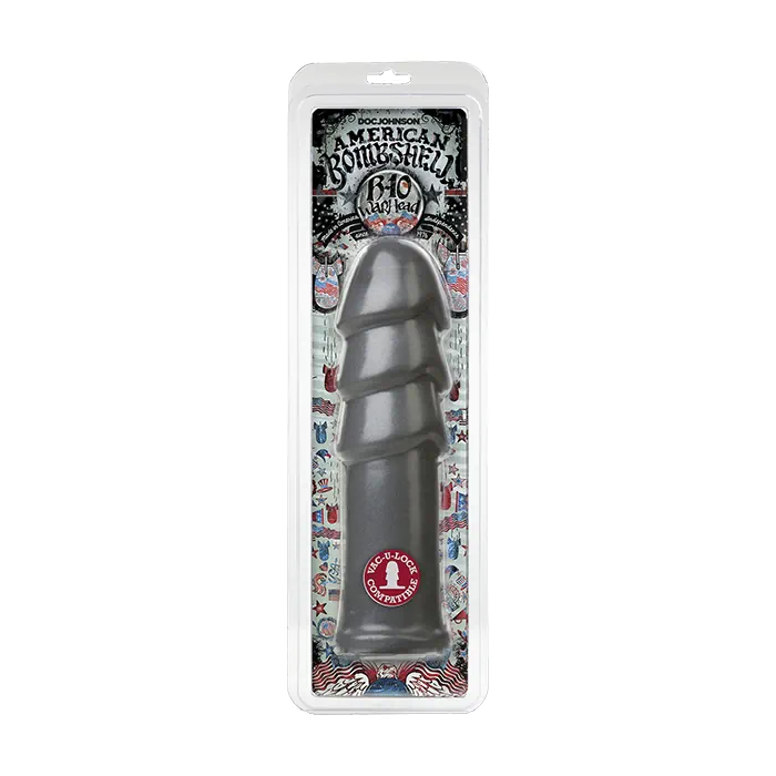 Фалоімітатор для фістингу Doc Johnson American Bombshell - B-10 Warhead - Gun Metal — фото 2