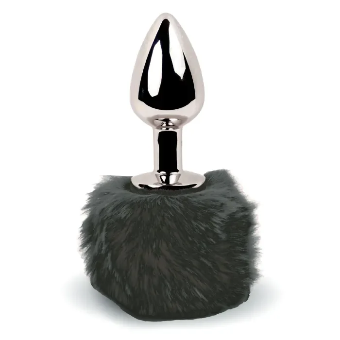 Анальна пробка FeelzToys Bunny Tails Butt Plug Black