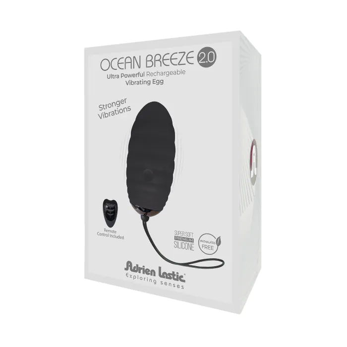 Віброяйце Adrien Lastic Ocean Breeze 2.0 Black — фото 5