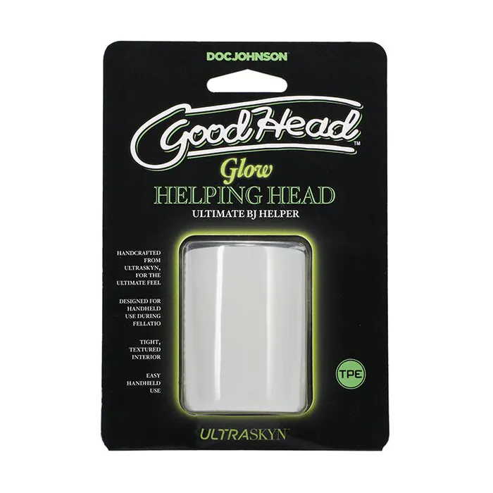 Мастурбатор Doc Johnson GoodHead Glow Helping Head — фото 5