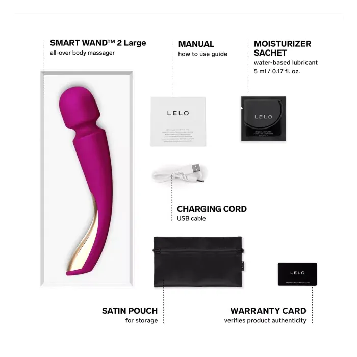 Вібромасажер Lelo Smart Wand 2 Large Deep Rose — фото 4