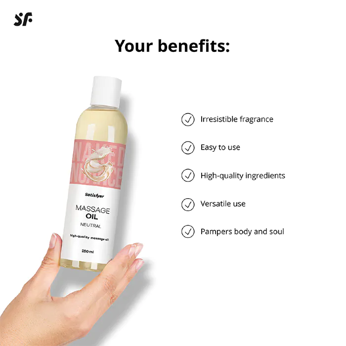 Масажна олія Satisfyer Massage Oil Neutral 250 мл — фото 7