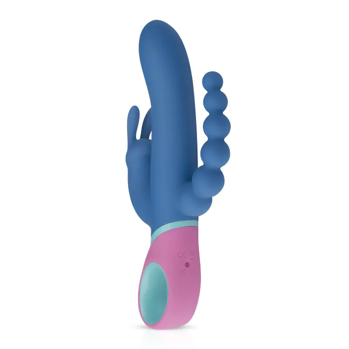 Вібратор-кролик з ротацією и анальним стимулятором Vice Double Vibrator — фото 2