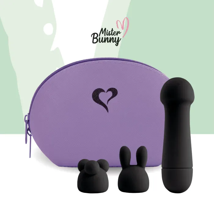 Міні-вібратор FeelzToys Mister Bunny Black — фото 4
