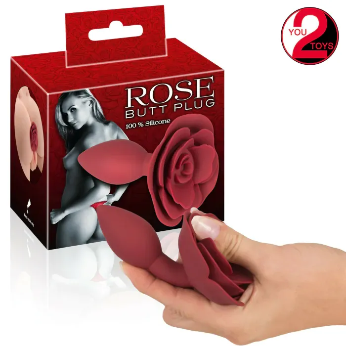 Анальна пробка силіконова You2Toys Rose Red — фото 4