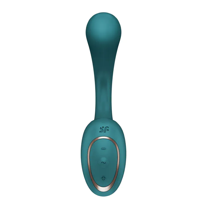 Вагінально-кліторальний вібратор Satisfyer G for Goddess 2 Bottle Green — фото 3