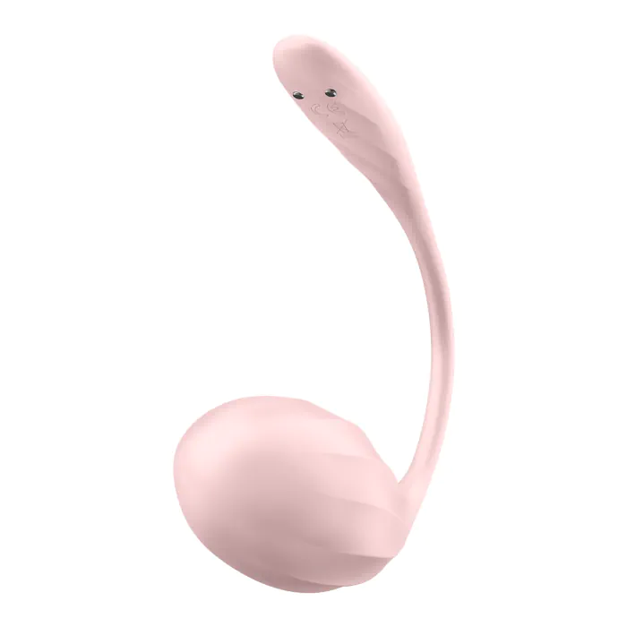 Смарт віброяйце Satisfyer Ribbed Petal Connect App Rose — фото 4