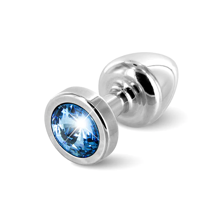 Анальна пробка Diogol Anni Butt Plug Round 25 мм Silver & Blue