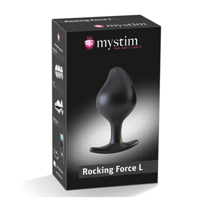 Силіконова анальна пробка Mystim Rocking Force L для електростимулятора — фото 6
