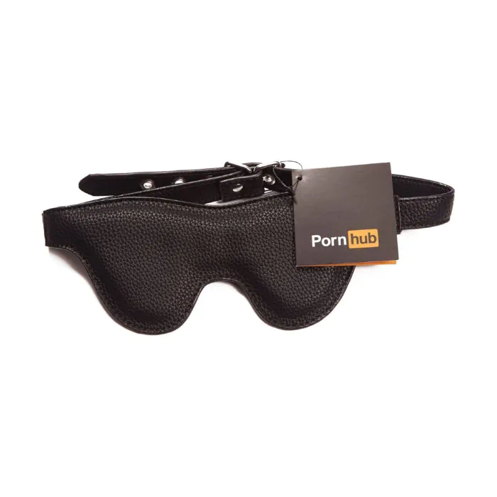 Маска Pornhub Faux Leather Mask Black