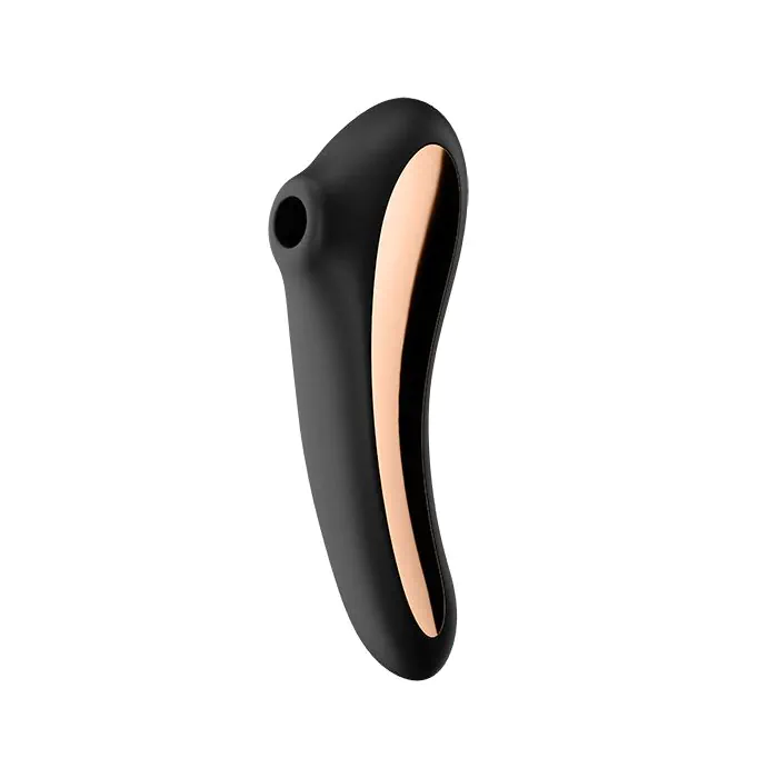 Вакуумний стимулятор з вібрацією Satisfyer Dual Kiss Black