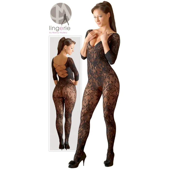 Комбінезон мереживний Catsuit Mandy Mystery NO:XQSE Black — фото 8