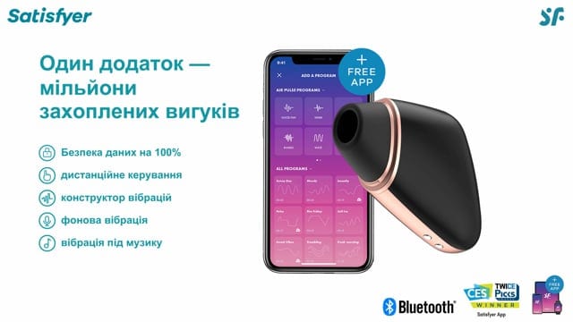 Вакуумний кліторальний стимулятор Satisfyer Love Triangle Black — фото 2