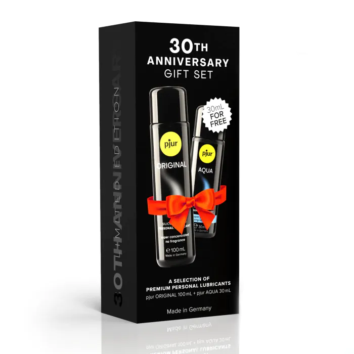 Ювілейний набір лубрикантів pjur 30th Anniversary Gift Set: Original 100 мл та Aqua 30 мл — фото 3