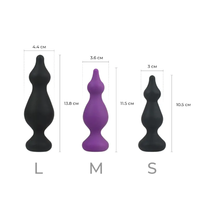 Анальна пробка Adrien Lastic Amuse Medium Purple M — фото 4