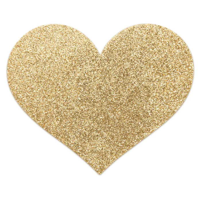 Пестіс - стікіні Bijoux Indiscrets Flash Heart Gold — фото 2