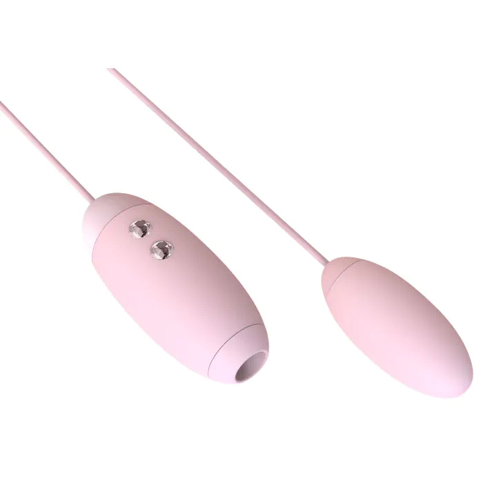 Вакуумний стимулятор з віброяйцем 2-в-1 KissToy Miss VV Pink — фото 2