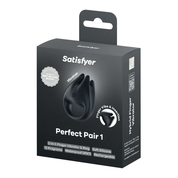 Вібратор на палець та ерекційне кільце 2в1 Satisfyer Perfect Pair 1 — фото 7