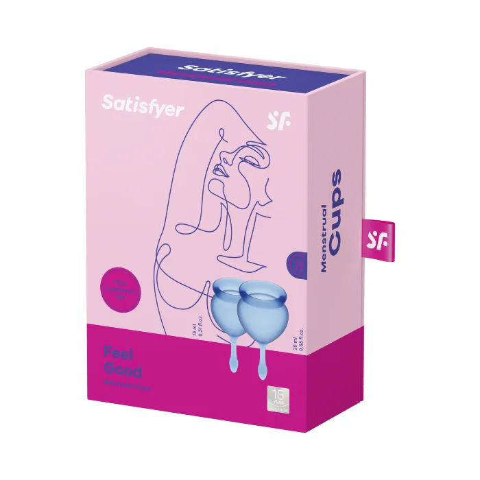 Набір менструальних чаш Satisfyer Feel Good Dark Blue — фото 7