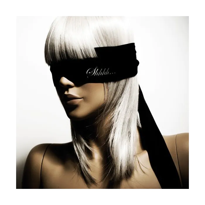 Пов’язка-стрічка 2в1 Bijoux Indiscrets Shhh Black — фото 4