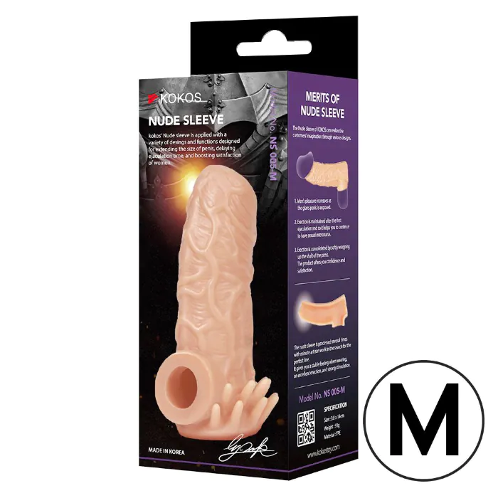 Насадка на член Kokos Nude Sleeve NS 005 M — фото 3