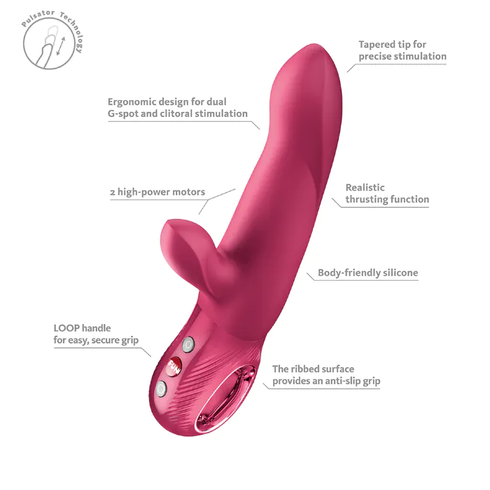 Пульсатор Fun Factory Bi Stronic Arc Raspberry — фото 9