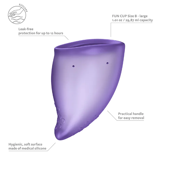 Менструальна чаша Fun Factory Fun Cup B Black Currant — фото 4