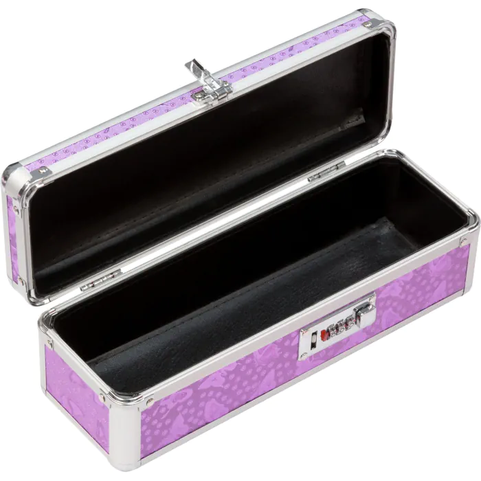 Кейс для зберігання секс-іграшок The Toy Chest Lockable Vibrator Case Purple з кодовим замком — фото 3