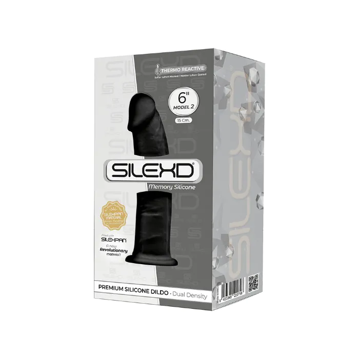 Фалоімітатор Silexd Model 2 Robby 6" Black — фото 10