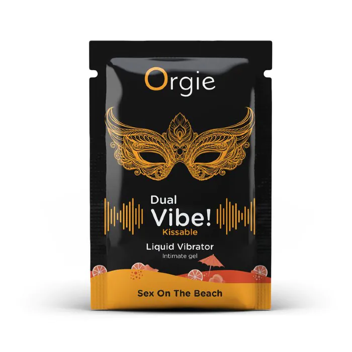 Пробник рідкого вібратора Orgie Dual Vibe! Sex On The Beach 1 мл