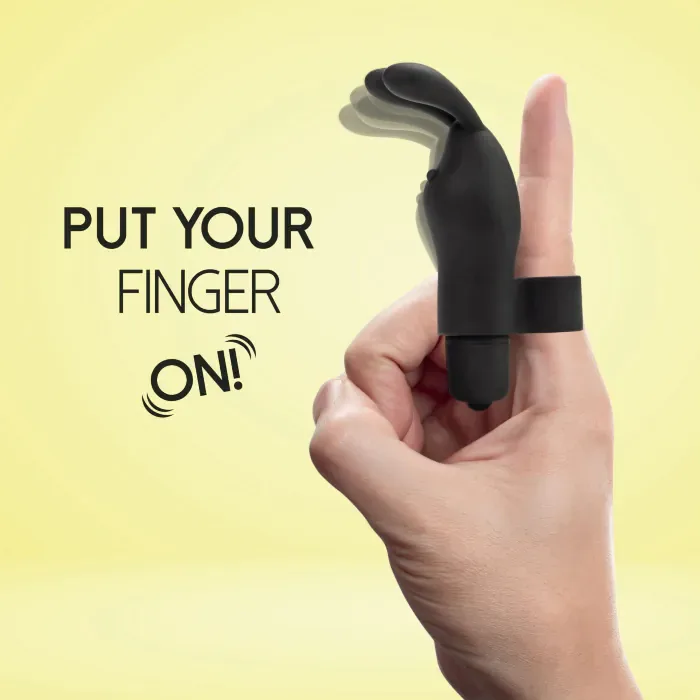 Вібратор на палець FeelzToys Magic Finger Vibrator Black — фото 3