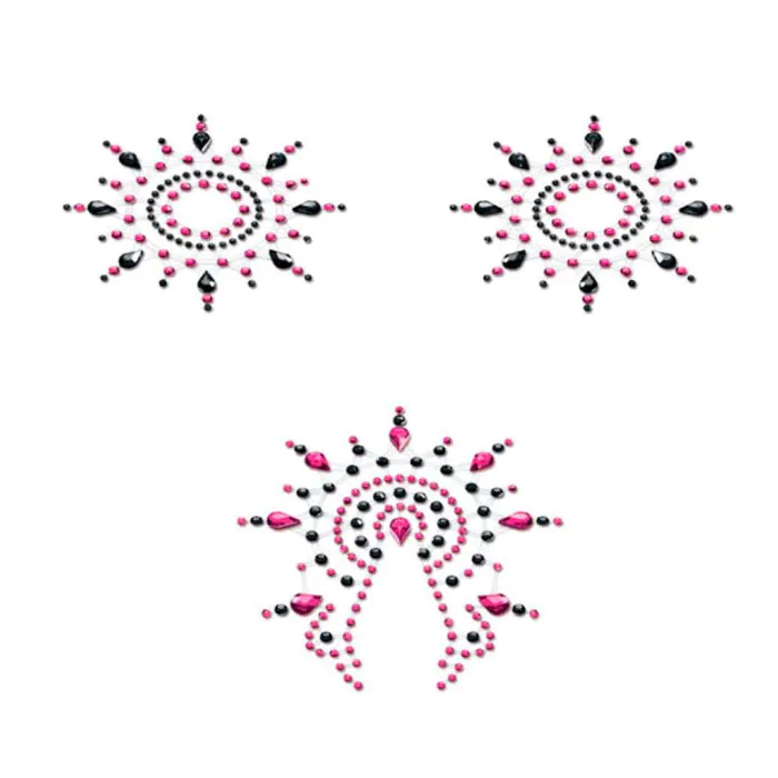 Пестис Petits Joujoux Gloria set of 3 Black-Pink