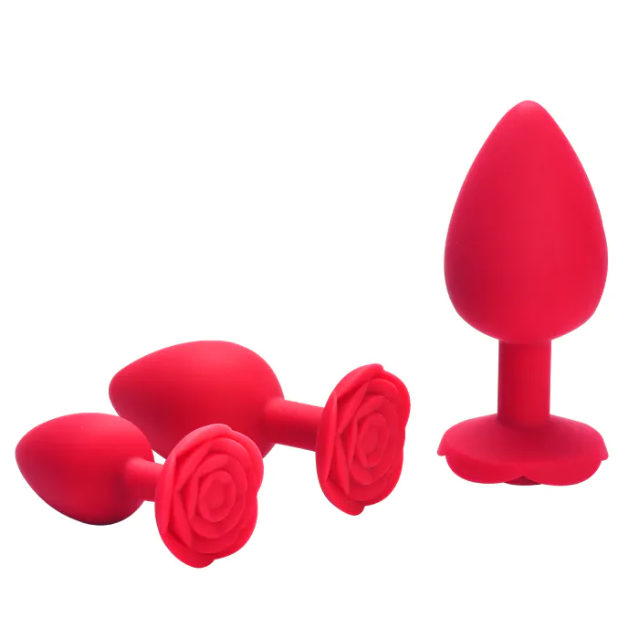 Анальна пробка Baby XXX Rose М Red — фото 11