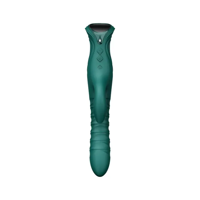 Смарт пульсатор-кролик з вібрацією Zalo Mose 2 Turquoise Green — фото 5